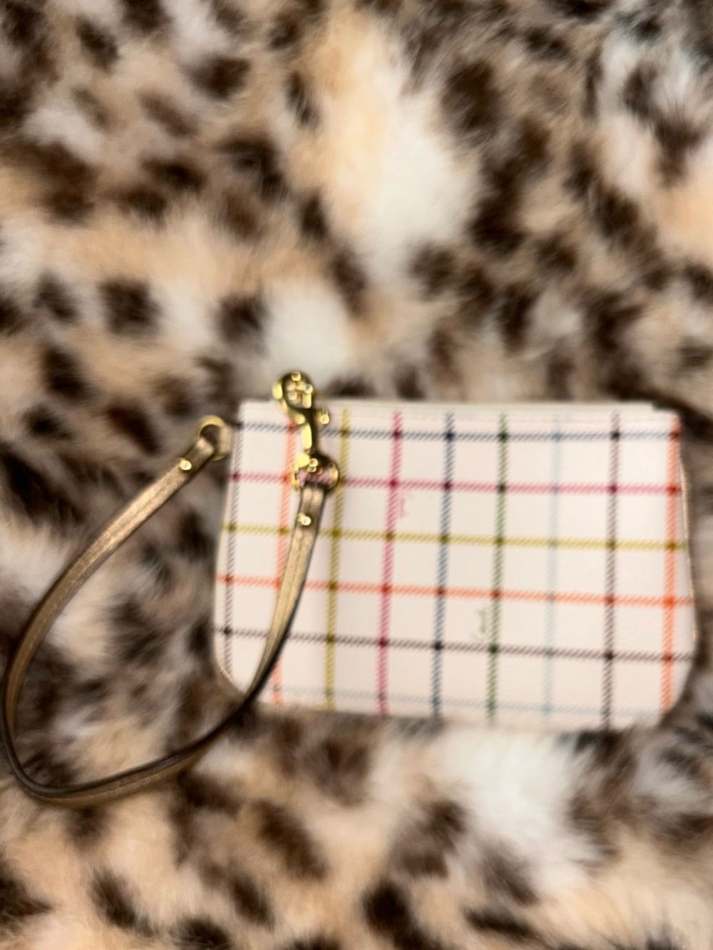 COACH Peyton Tattersall Plaid Coated Canvas Wristlet -NWOT- - Picture 16 of 16